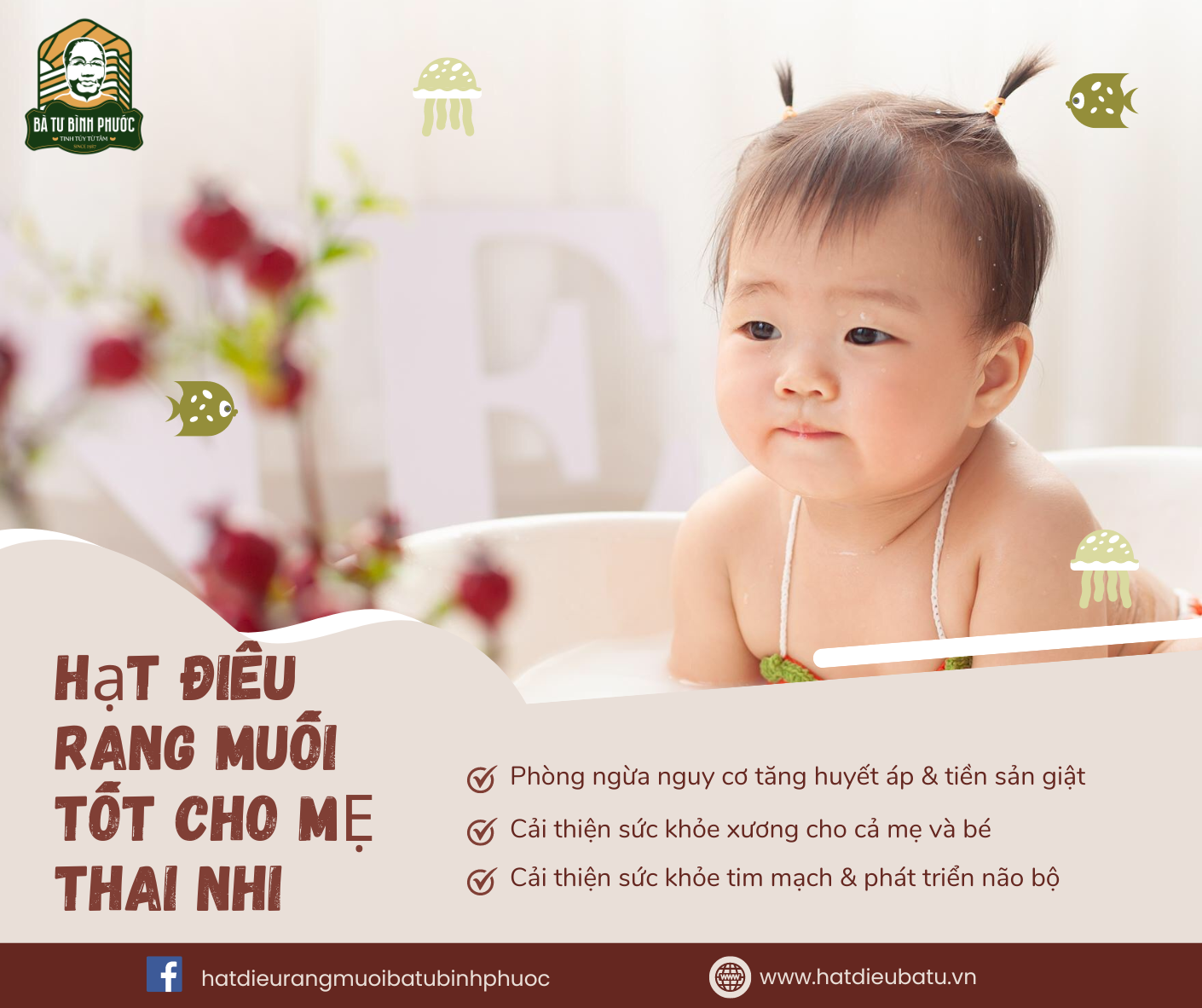 Lợi ích của hạt điều rang muối đối với bà bầu 