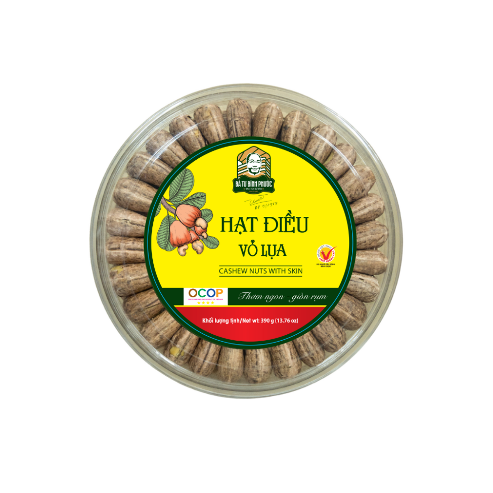 hạt điều vỏ lụa 390g