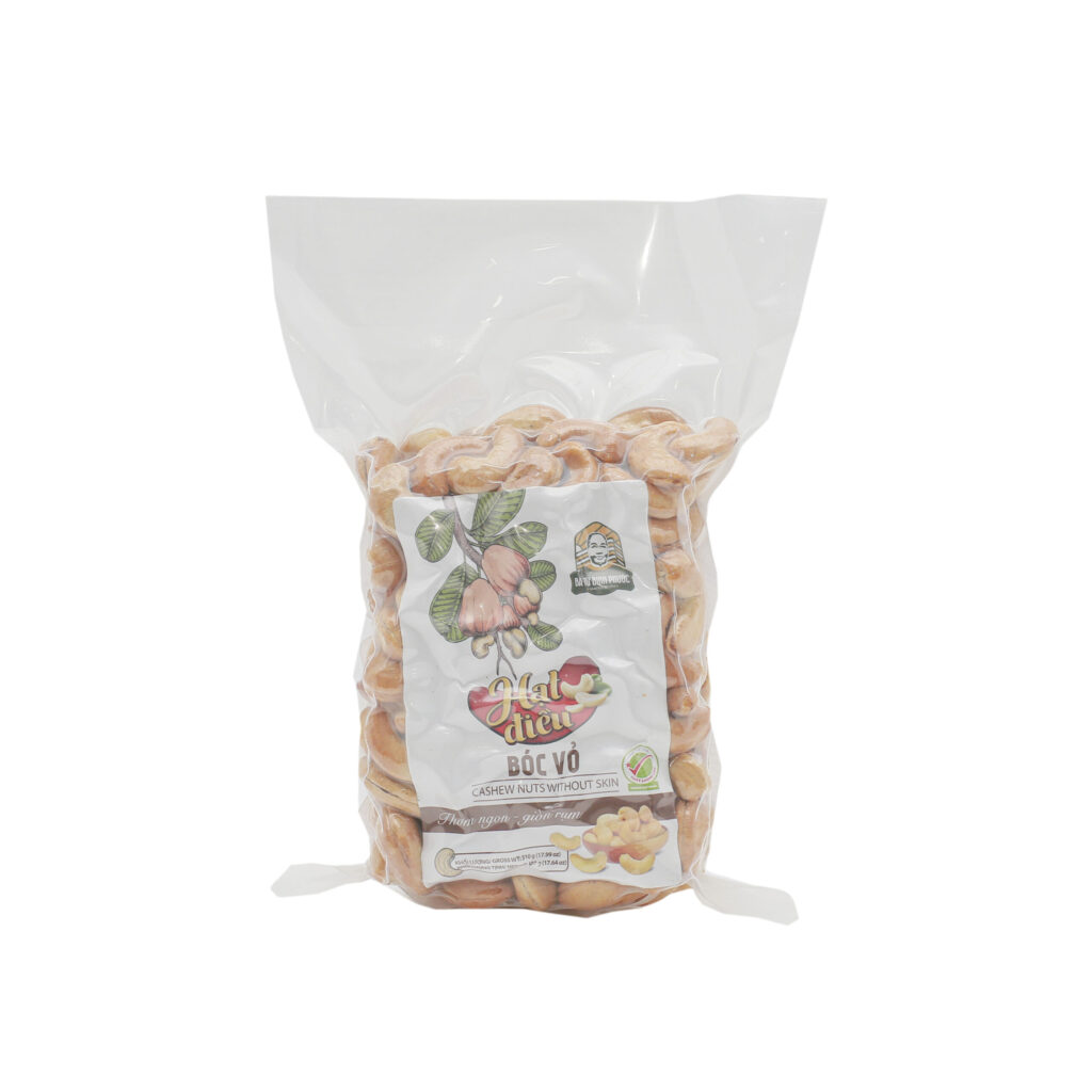 hạt điều 500g túi hút chân không